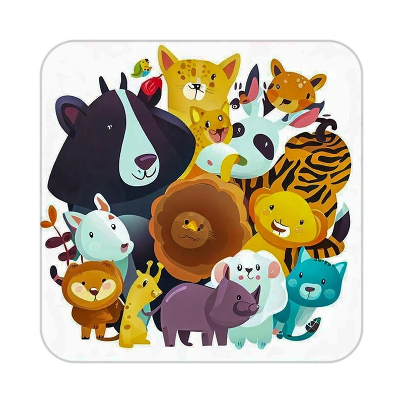 زیر لیوانی کاکتی طرح حیوانات کارتونی مدل mp28863