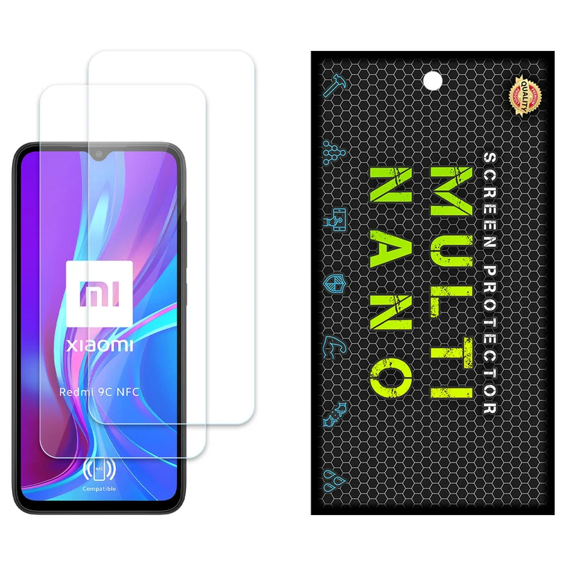 محافظ صفحه نمایش مولتی نانو مدل X-S2N مناسب برای گوشی موبایل شیائومی Redmi 9C بسته دو عددی