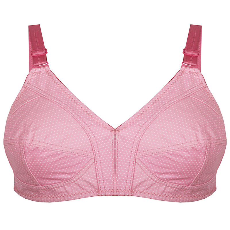 سوتین زنانه پرجامدا مدل 355011427 نخی خالدار رنگ کالباسی