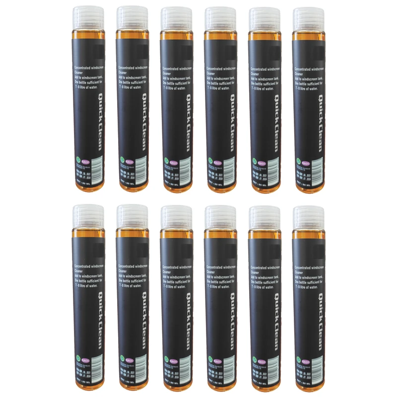 مایع شیشه شوی خودرو کوئیک کلین مدل QC 3330 حجم 80 میلی لیتر بسته 12 عددی