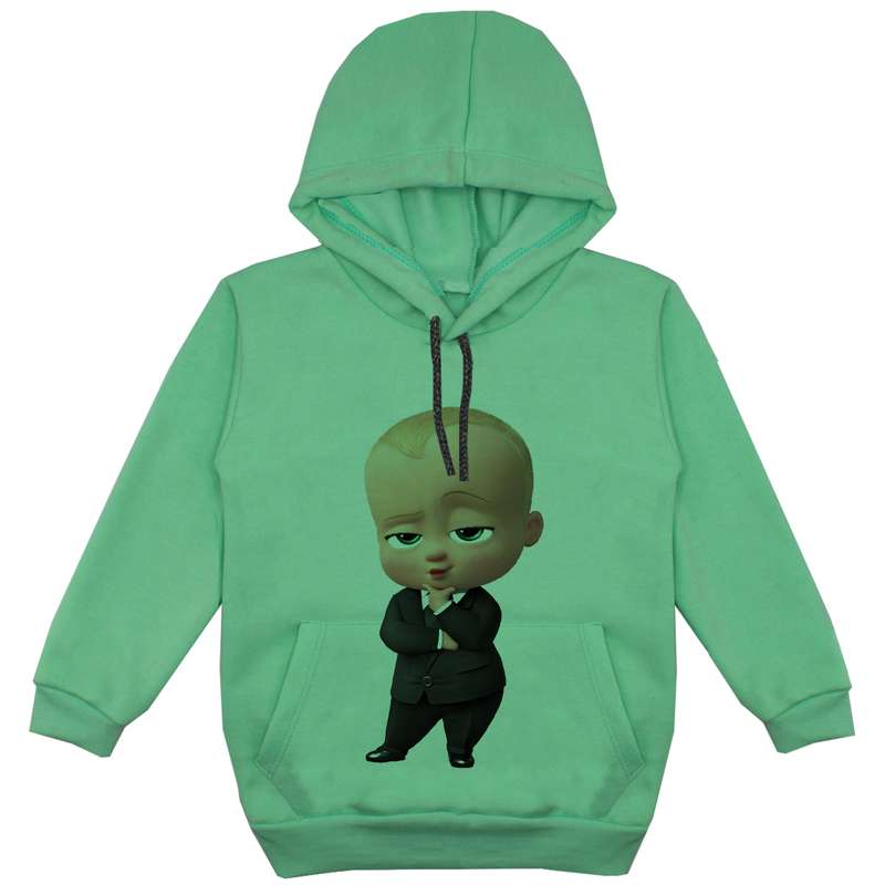 هودی پسرانه مدل بچه رییس F41 رنگ سبز