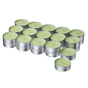 شمع وارمر معطر ایکیا مدل LÖVSKOGSLUND با رایحه سیب زمان اتمام 3.5 ساعت بسته ی ۳۰ عددی