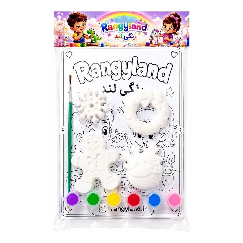پک رنگ آمیزی مجسمه مدل کریسمسی