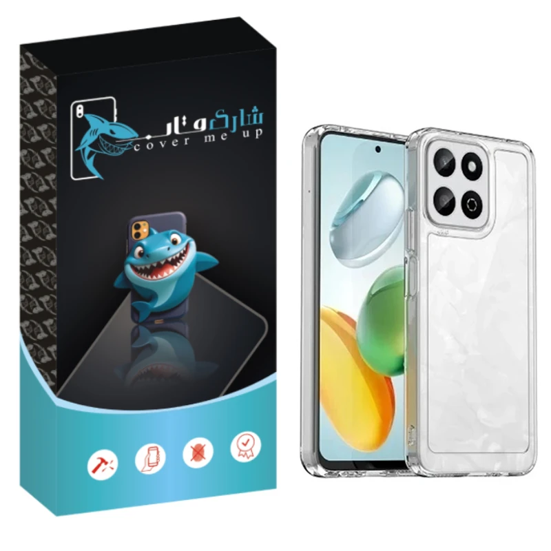 کاور شارک قاب مدل Crystal مناسب برای گوشی موبایل آنر X7d