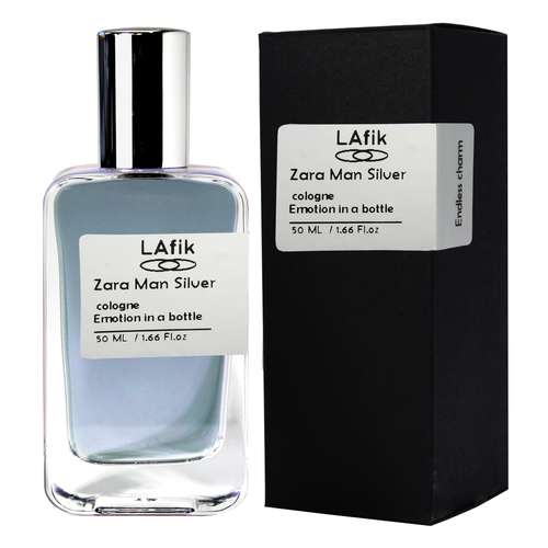 ادو پرفیوم مردانه لافیک مدل زارا من سیلور با رایحه خنک حجم 50 میلی لیتر