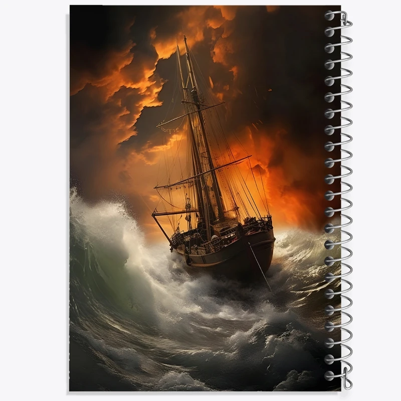 دفتر نقاشی 50 برگ خندالو طرح کشتی کد F1387