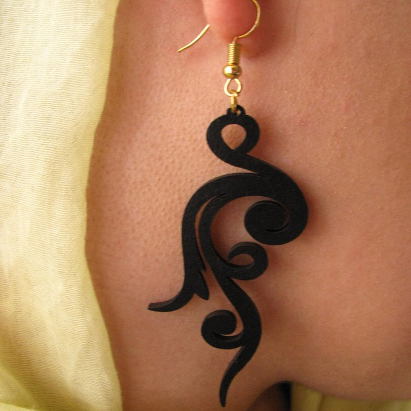 گوشواره زنانه هانستو مدل E2-001 بسته 2 عددی