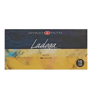 رنگ روغن لادوگا مدل NEVSKAYA PALITRA  بسته 10 عددی حجم 46 میلی لیتر