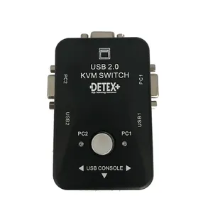 هاب سوئیچ 2 پورت KVM مدل detex