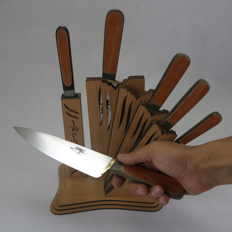 عکس شماره 6 : ست چاقو دست ساز مدل ms-14