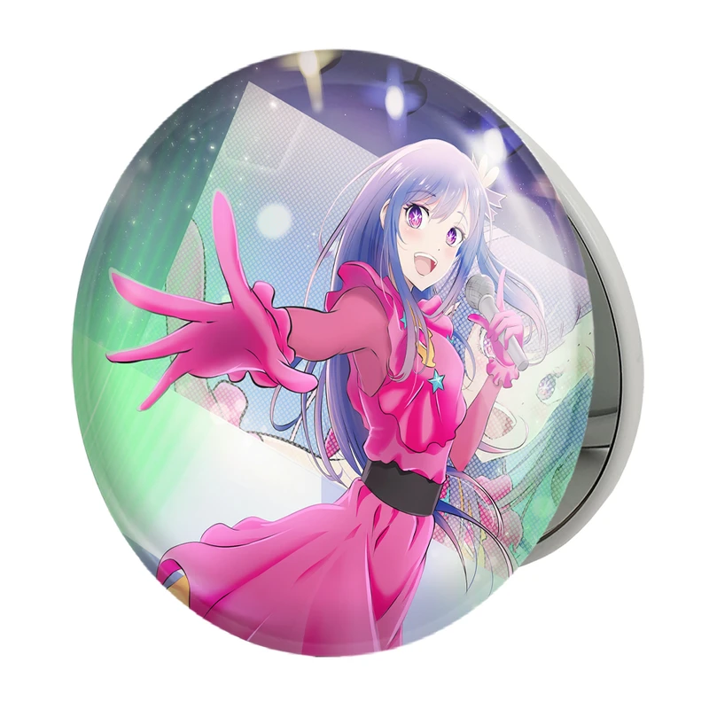 آینه جیبی خندالو طرح هوشینو انیمه اوشی نو کو ستاره من Oshi No Ko مدل تاشو کد 27473 