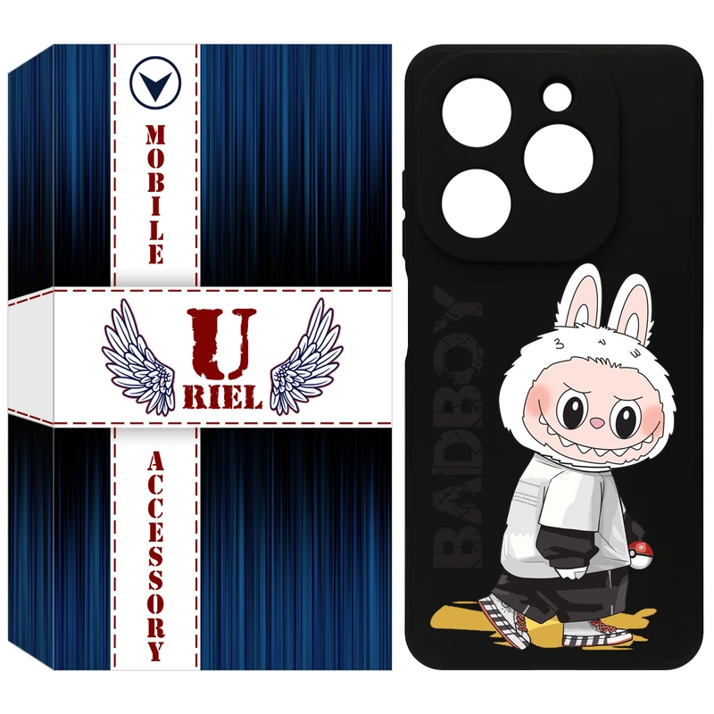 کاور یوریل مدل KSH کد 103 طرح عروسک لبوبو مناسب برای گوشی موبایل تکنو Spark 20 / Spark Go 2024