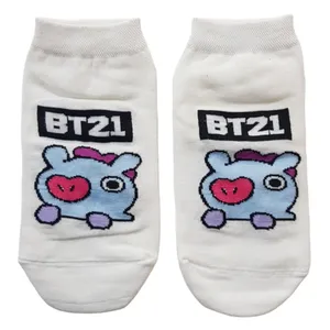 جوراب ساق کوتاه زنانه مدل مانگ BTS bt21