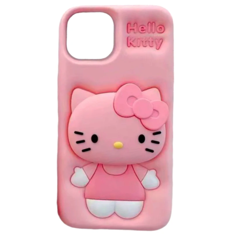 کاور مدل سیلیکونی طرح کیتی گرل مناسب برای گوشی موبایل اپل iPhone 16 Pro Max