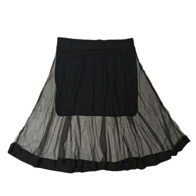 دامن زنانه مدل میدی توری کد 9033 رنگ مشکی