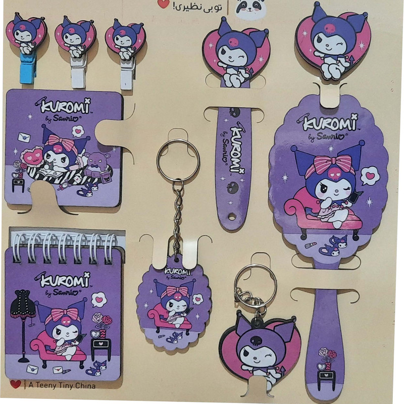 بسته لوازم تحریر مدل کرومی مجموعه 10 عددی