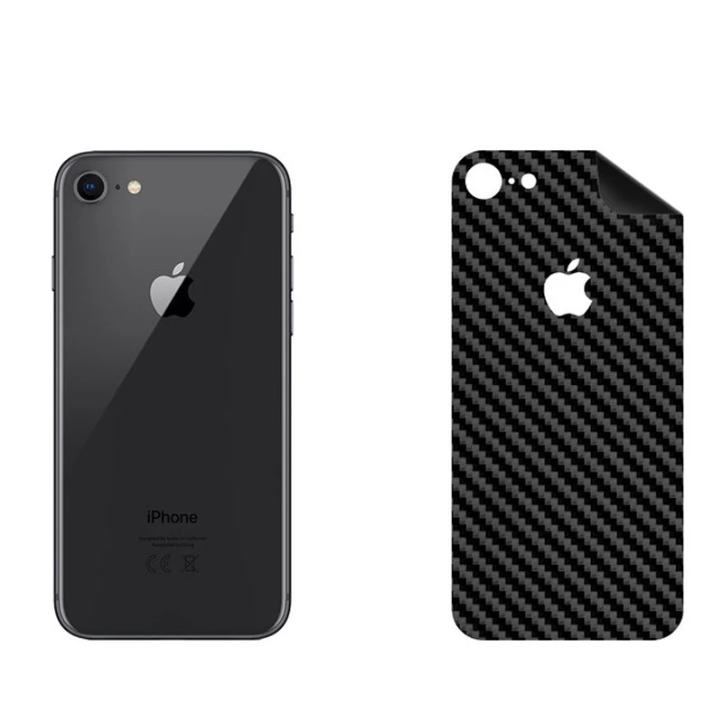 برچسب پوششی بستور مدل BT-Fiber طرح فیبر کربن مناسب برای گوشی موبایل اپل iPhone 8