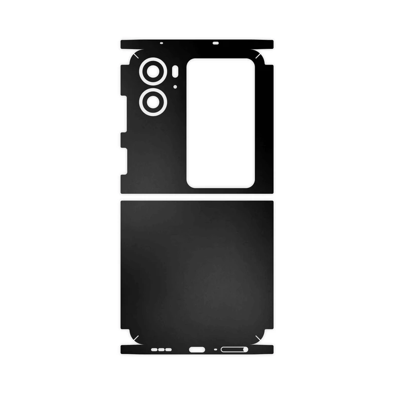 برچسب پوششی ماهوت مدل Matte-Black-FullSkin مناسب برای گوشی موبایل اپو Find N2 Flip