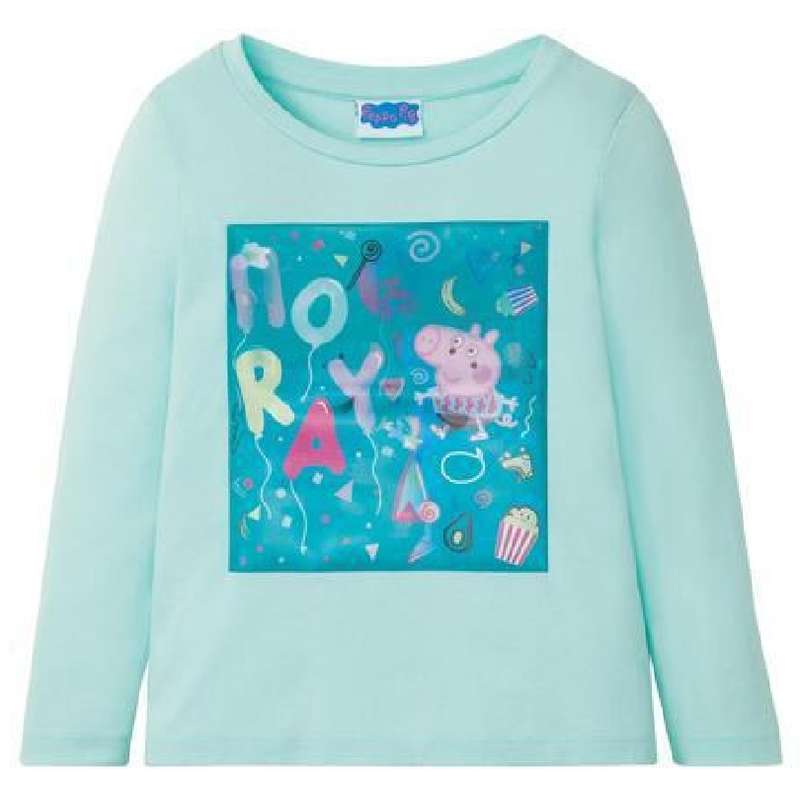 تی شرت آستین بلند دخترانه پپا پیگ مدل YS001