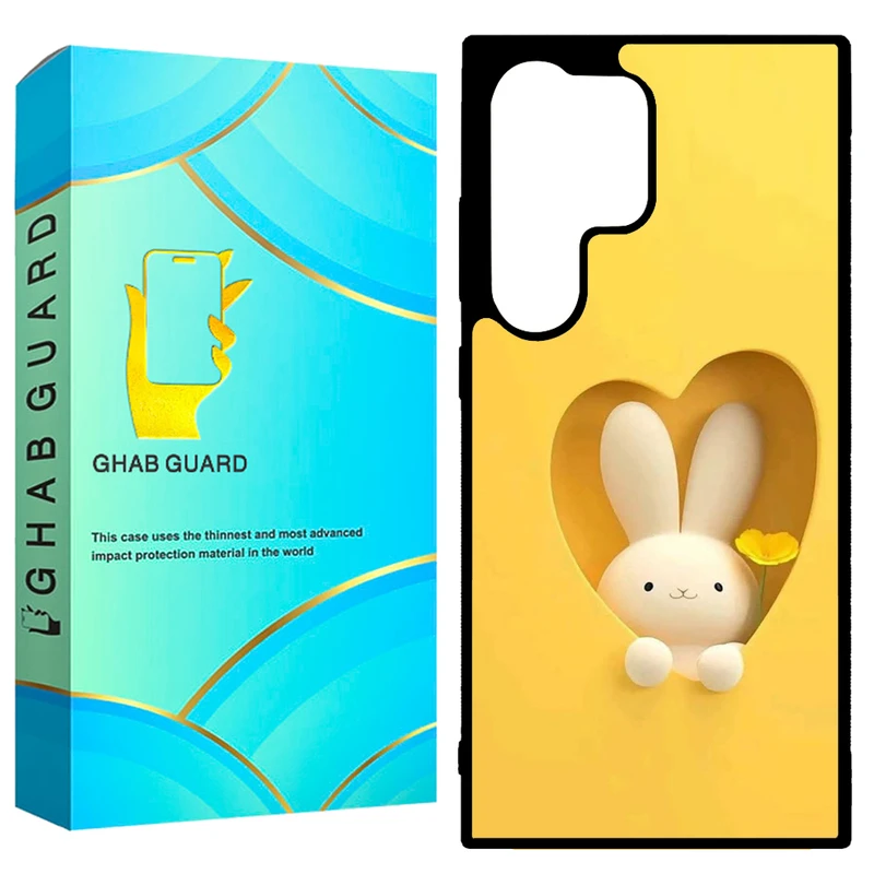 کاور قاب گارد طرح خرگوش مدل GCHPD24U مناسب برای گوشی موبایل سامسونگ Galaxy S24 Ultra 5G