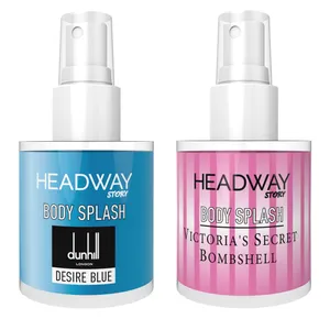 بادی اسپلش هدوی استوری مدل دانهیل دیزایر بلو و ویکتوریا سکرت بامبشل حجم 90 میلی لیتر مجموعه دو عددی