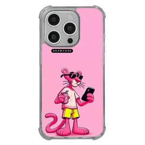 AKAM AMC-WTA15PRO-PINK PANTHER8 Cover For Apple iPhone 15 Pro