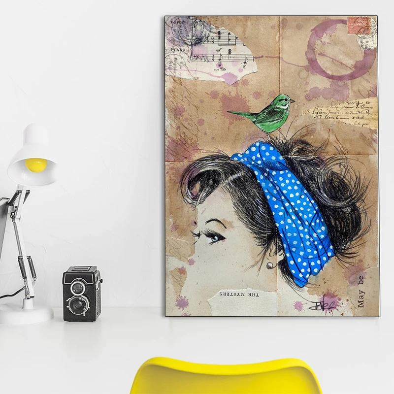 تابلو شاسی گالری استاربوی طرح پرنده مدل Art 54