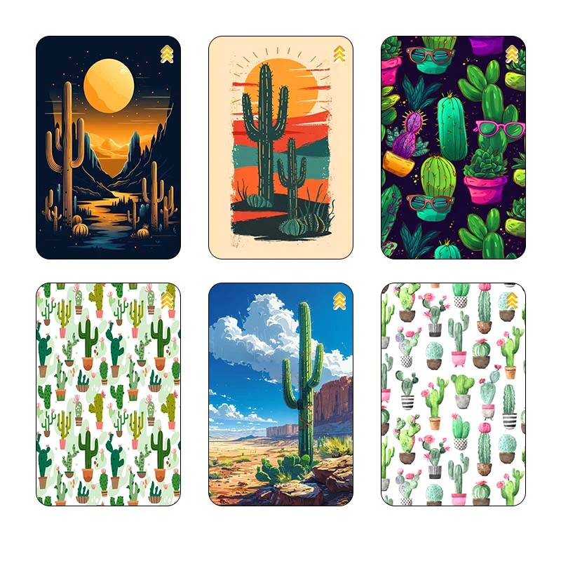 استيکر کارت کارنيکا طرح کاکتوس کد 48091 مجموعه 6 عددی