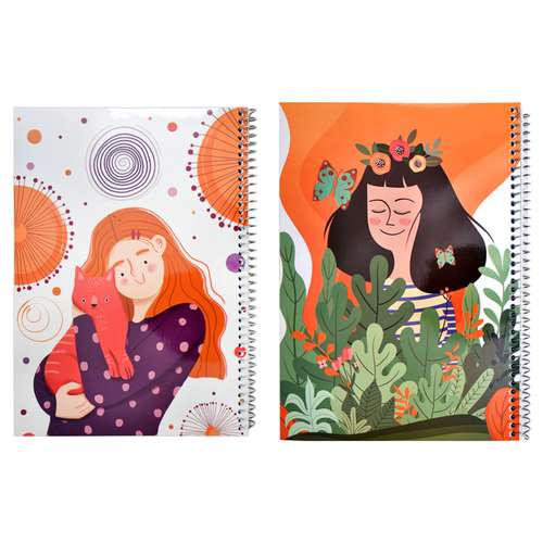 دفتر مشق مدل فانتزی مجموعه 2 عددی