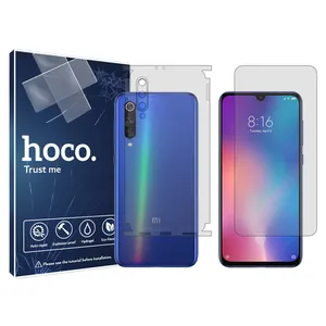 Hoco HyGEL model transparent screen protector suitable for Xiaomi Mi 9 SE mobile phone along with the back protector