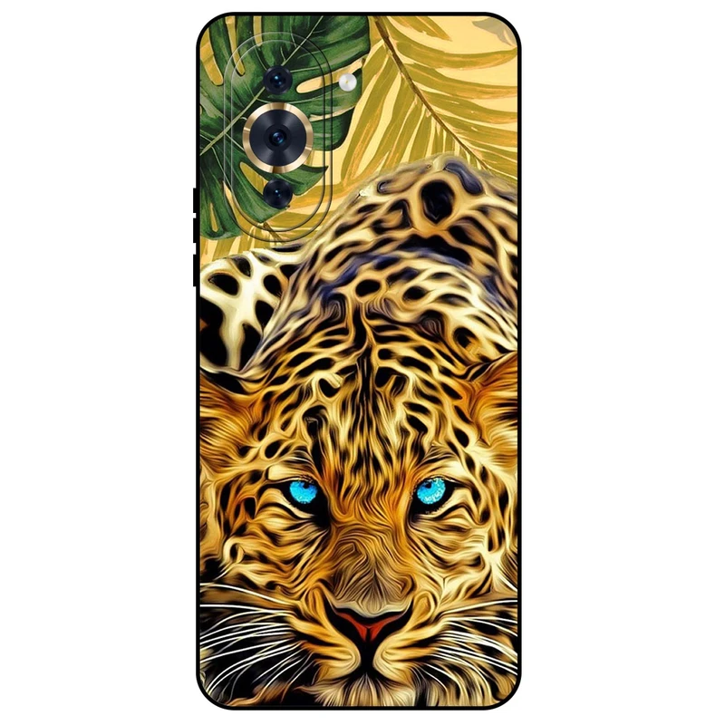 کاور مگافون طرح پلنگ مدل 7455 مناسب برای گوشی موبایل هوآوی Nova 10