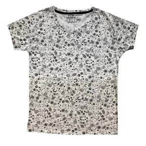 تی شرت آستین کوتاه زنانه اچ اند ام مدل کهکشان