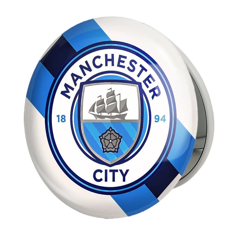 آینه جیبی خندالو طرح باشگاه منچستر سیتی مدل تاشو کد 26774 