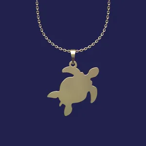 گردنبند طلا 18 عیار زنانه مدوپد مدل لاکپشت کد T2-1-1010