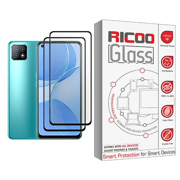 محافظ صفحه نمایش ریکو مدل Ricoo Glass MIX002 مناسب برای گوشی موبایل اوپو A53 5G بسته دو عددی