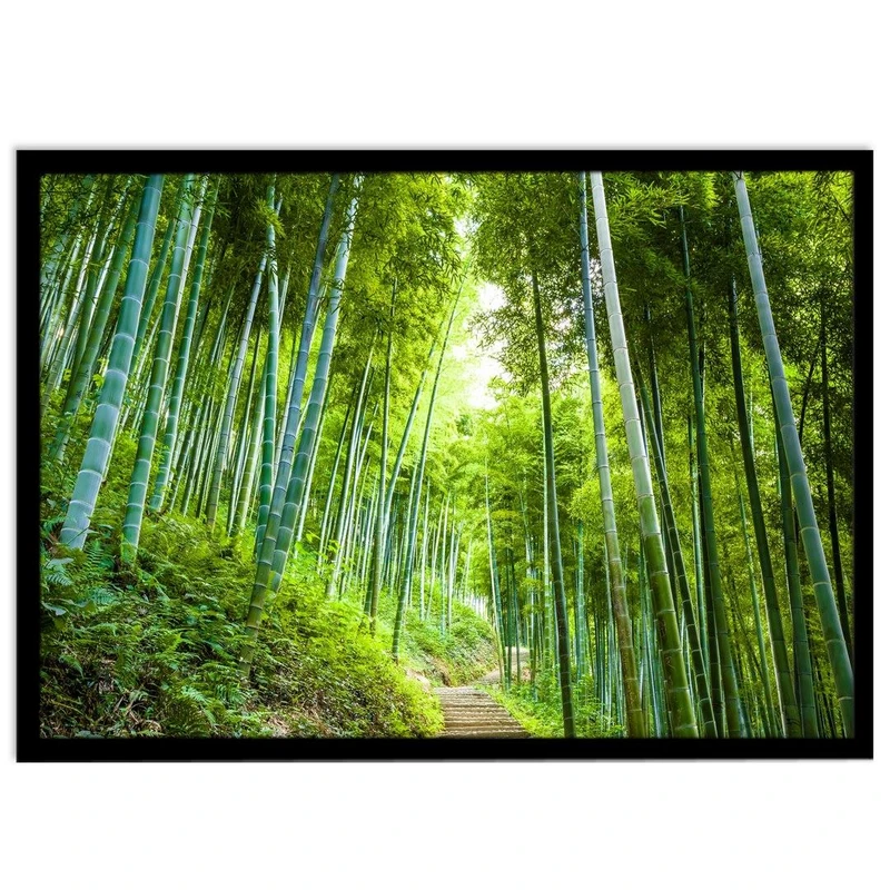 تابلو نوری بکلیت طرح منظره جنگل بامبو مدل B-S1144