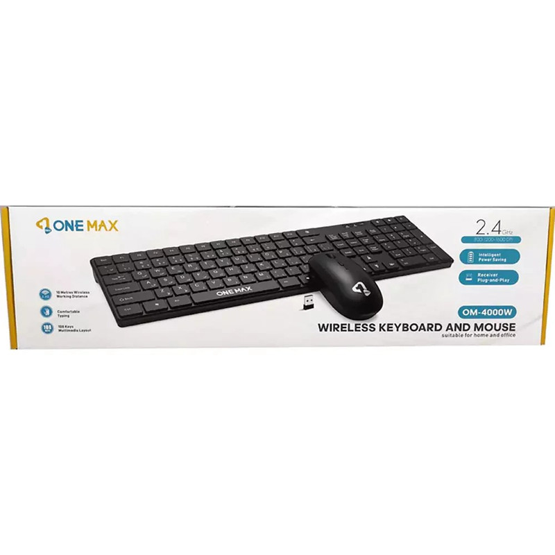 کیبورد و ماوس بی سیم  وان مکس مدل OM-4000W 1