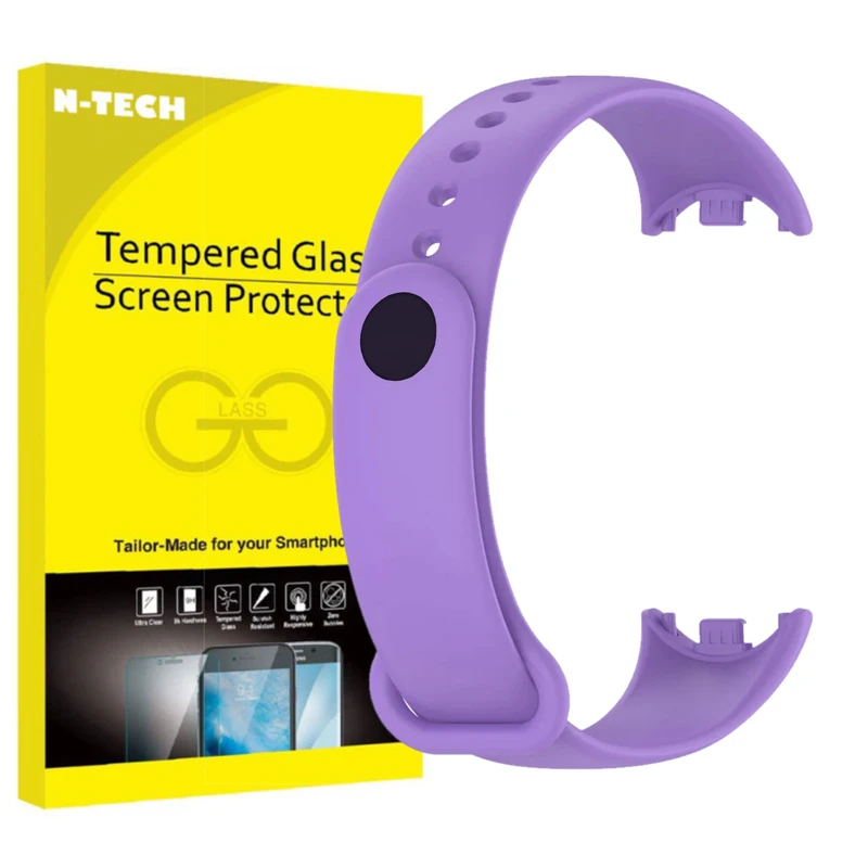 بند انتک مدل Silicone PLSK Belt مناسب برای ساعت هوشمند شیائومی Mi Band 8