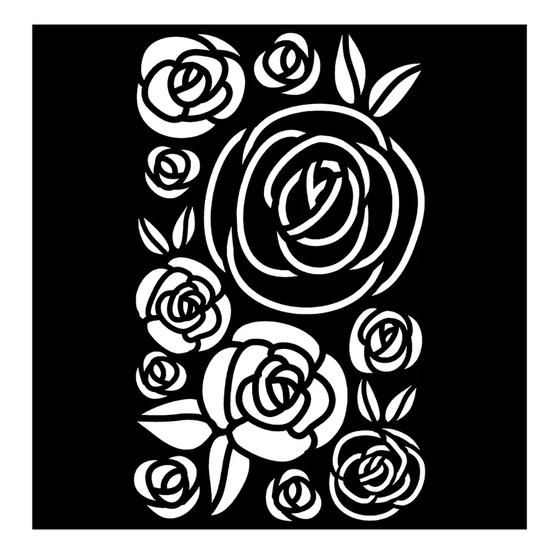  شابلون باتیس آرت طرح گل کد 50-467