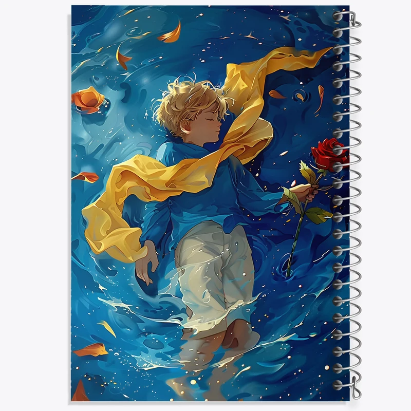 دفتر مشق 50 برگ خندالو طرح شازده کوچولو کد N3055