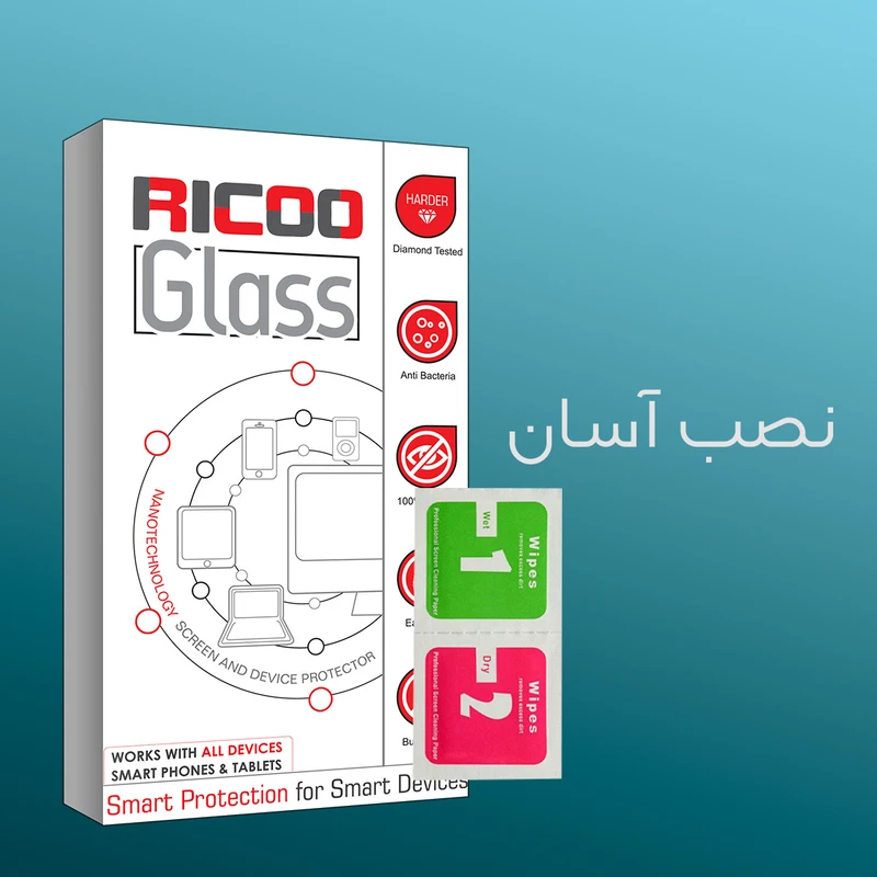 محافظ صفحه نمایش شیشه ای ریکو مدل Ricoo Glass MIX3 مناسب برای گوشی موبایل اوپو A32 - A33 2020 - A53 - A53s - A54 - A55 4G عکس شماره 5