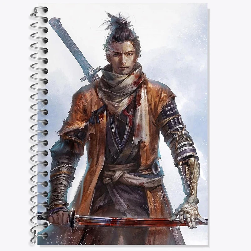 دفتر زبان 50 برگ خندالو مدل سه خط طرح وولف سیکرو کد 30534