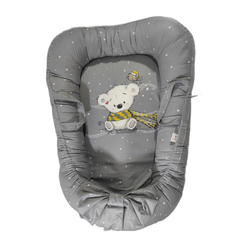 سرویس خواب نوزاد مدل خرس شالدار  کد 1 مجموعه 5 عددی