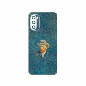 MAHOOT Self portrait with a gray felt hat Cover Sticker for Motorola Moto G52