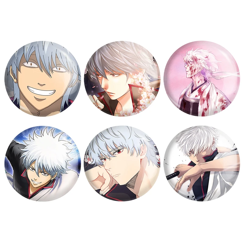 مگنت خندالو طرح Gintama کد 582A مجموعه 6 عددی