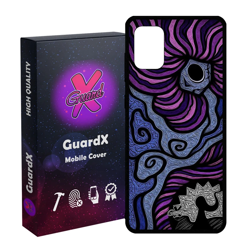 کاور گارد ایکس طرح رنگی مدل Glass10428 مناسب برای گوشی موبایل سامسونگ Galaxy A71 4G