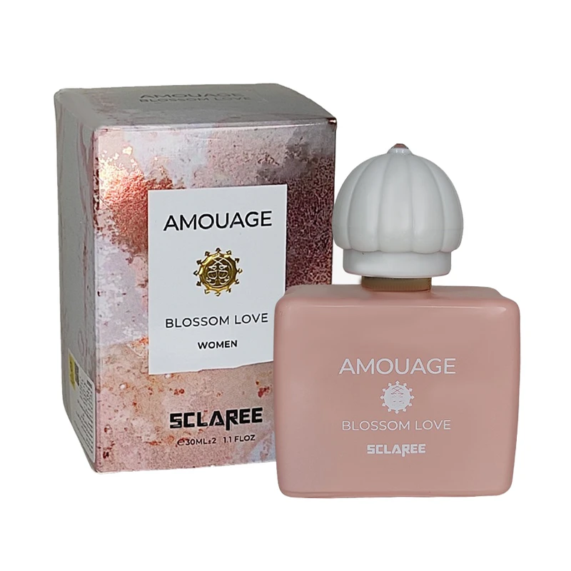 عطر جیبی زنانه اسکلاره مدل Amouage blossom love با رایحه شیرین حجم 30 میلی‌لیتر