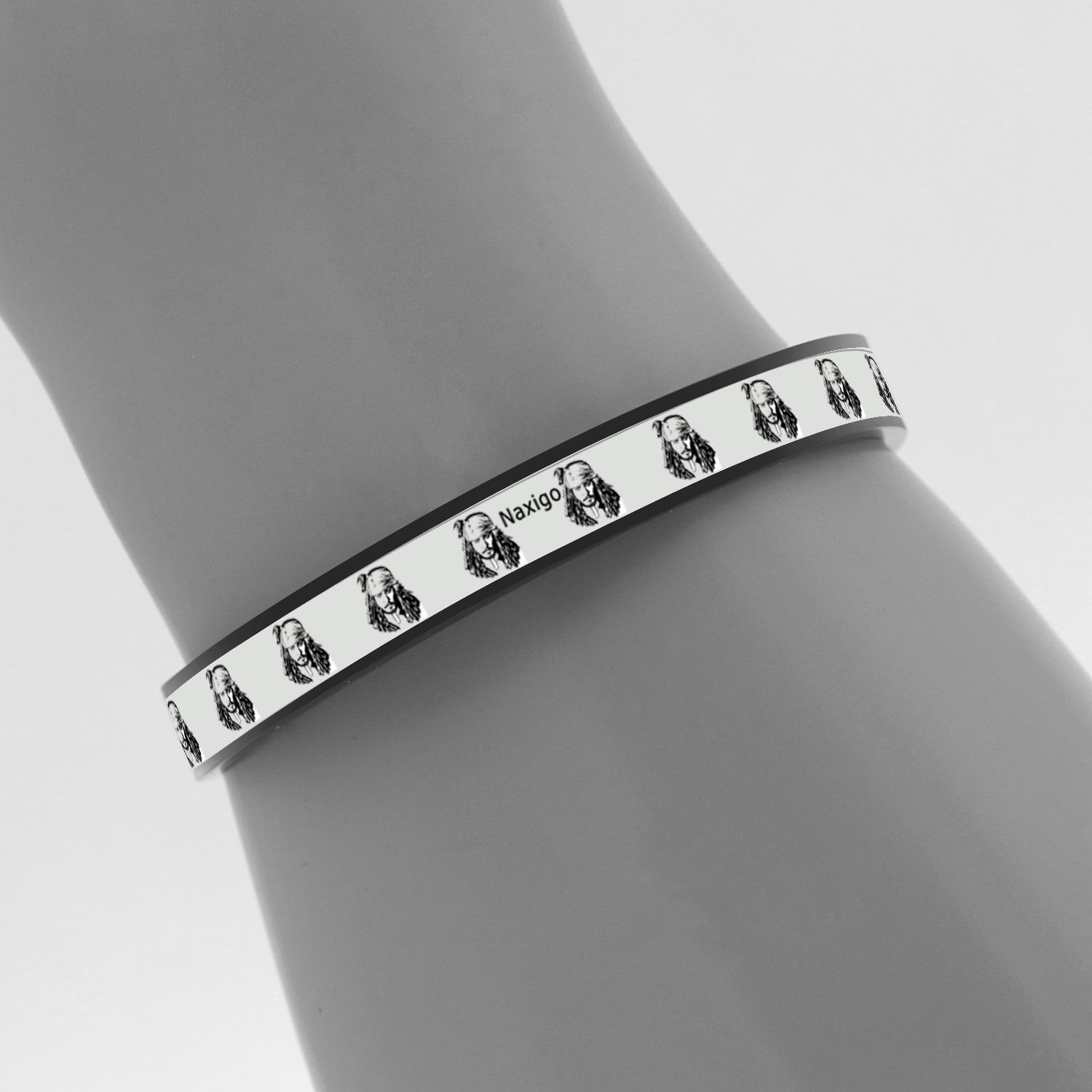 دستبند ناکسیگو طرح کاپیتان جک اسپارو مدل BR5453 -  - 4