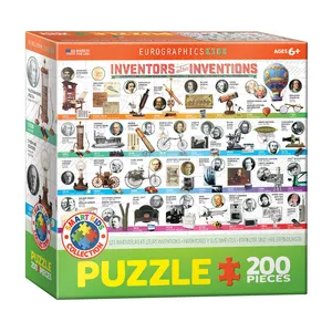 پازل 200 تکه یوروگرافیکس پازلز مدل Inventors and their Inventions كد 0724-6200
