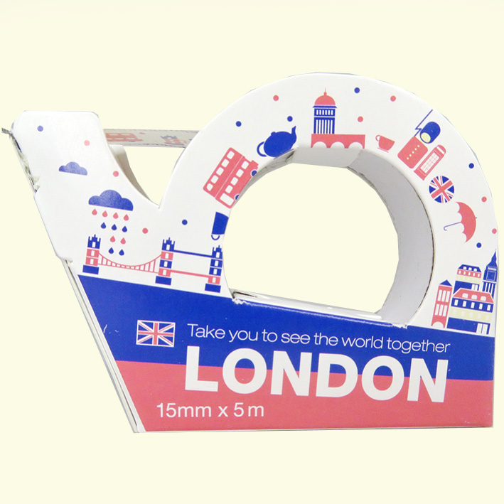 چسب نواری طرح کشور انگلستان لندن مدل واشی کد  01LONDON عرض 1.5 سانتی متر